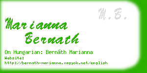 marianna bernath business card